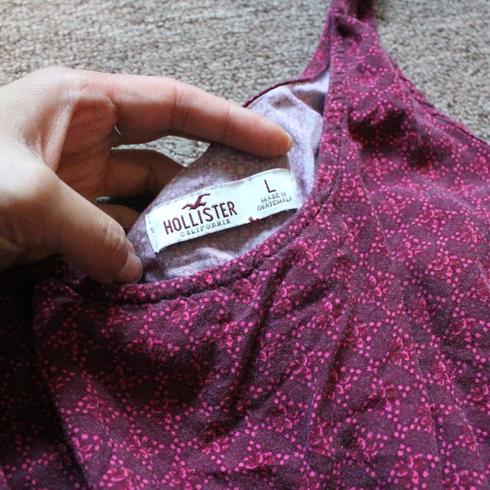 Holister Merlot/Red/Burgundy Romper